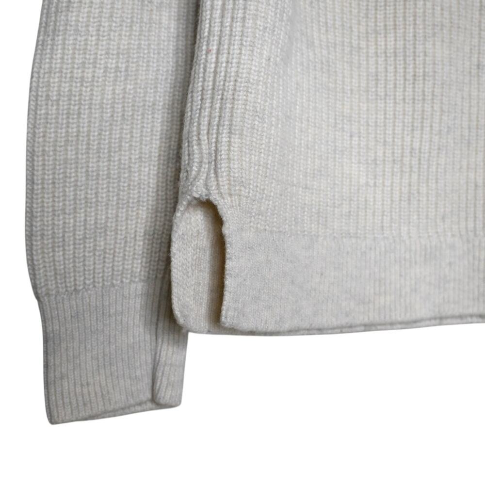 Banana Republic Womens M Pearl Silver Bead Merino Wool Alpaca Blend Sweater - Picture 6 of 8